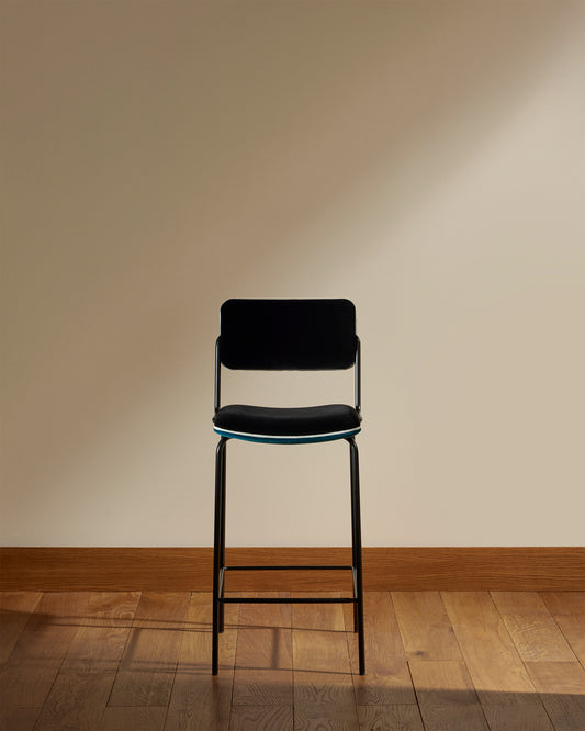 Chaise Ilot Double Jeu - Bleu Sarah design Maison Sarah Lavoine Bleu Sarah Velours 42 cm 95 cm 1