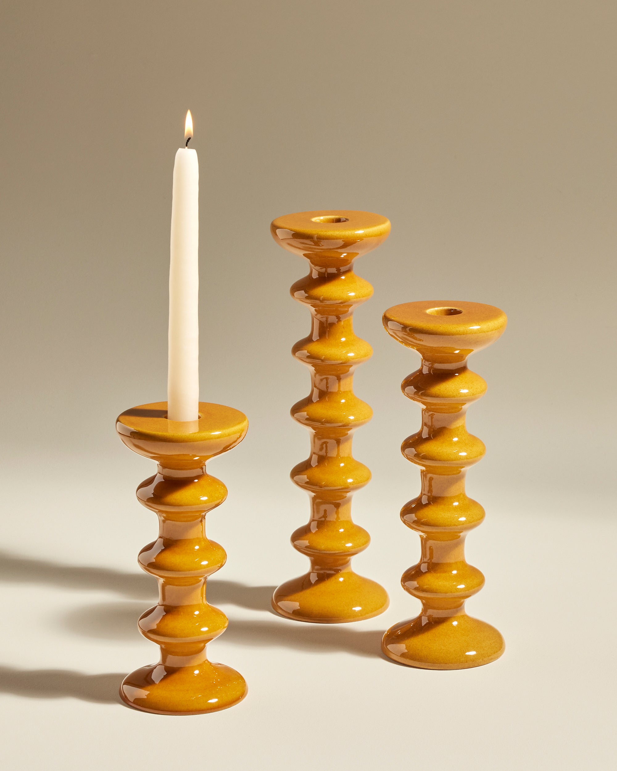 Candlestick Slavic Fauve Ceramic for Christmas | Maison Sarah Lavoine