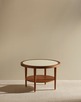 Table basse ronde Puzzle - Ecru
