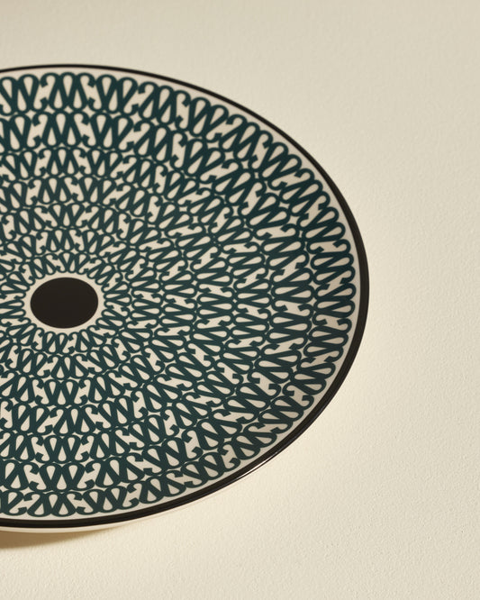 Sarah flat plate - Bleu Sarah modern design Maison Sarah Lavoine Bleu Sarah Céramique 3