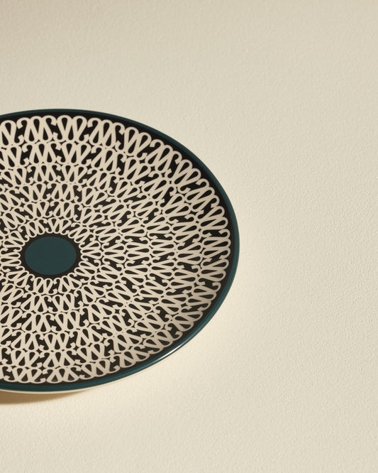Assiette à dessert Sarah - Radis Noir design moderne Maison Sarah Lavoine Radis Noir Céramique   3