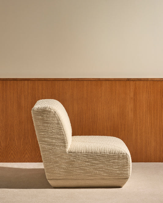 Chill fireside chair - Ecru design Maison Sarah Lavoine Ecru Curly wool 4