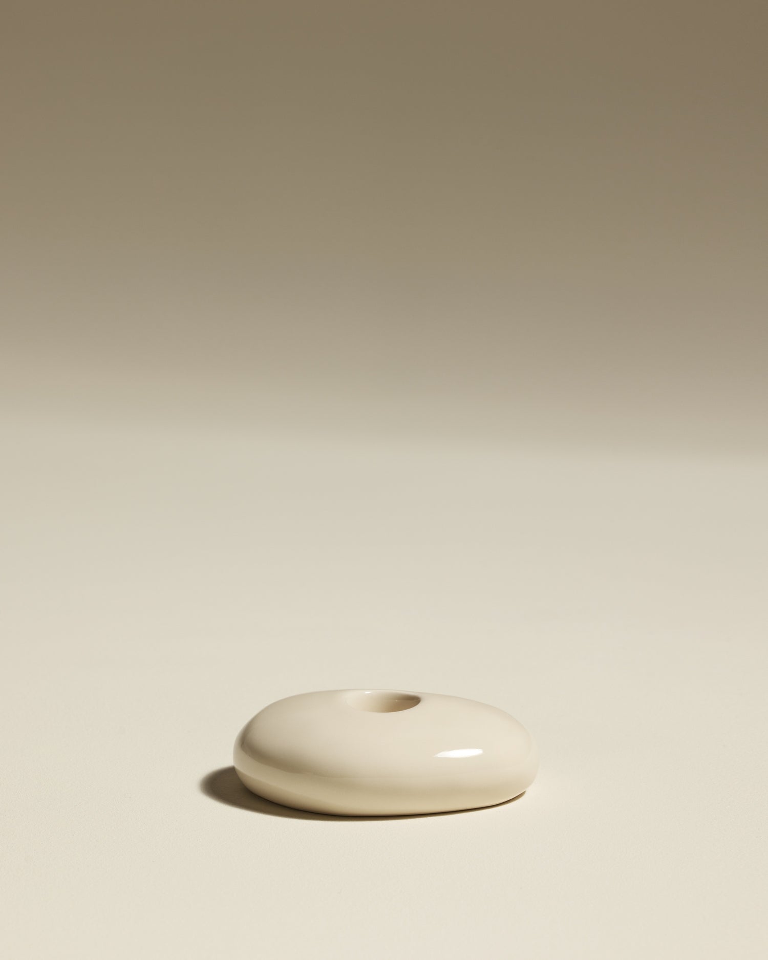 Bougeoir Stone - Ecru design Maison Sarah Lavoine Ecru Céramique 10 cm 3,5 cm  1