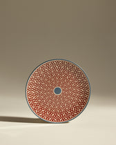 Assiette plate Sarah - Carmin