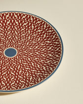 Assiette plate Sarah - Carmin