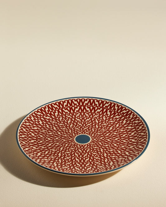 Assiette plate Sarah - Carmin design moderne Maison Sarah Lavoine Carmin Céramique   4