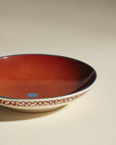 Sarah deep plate - Carmine
