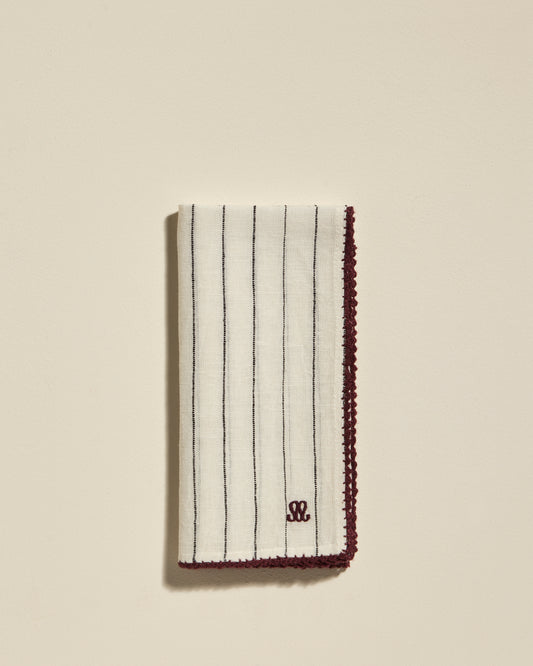 Serviette de table Volute - Mazarin chic Maison Sarah Lavoine Mazarin Lin 45 cm 45 cm 1