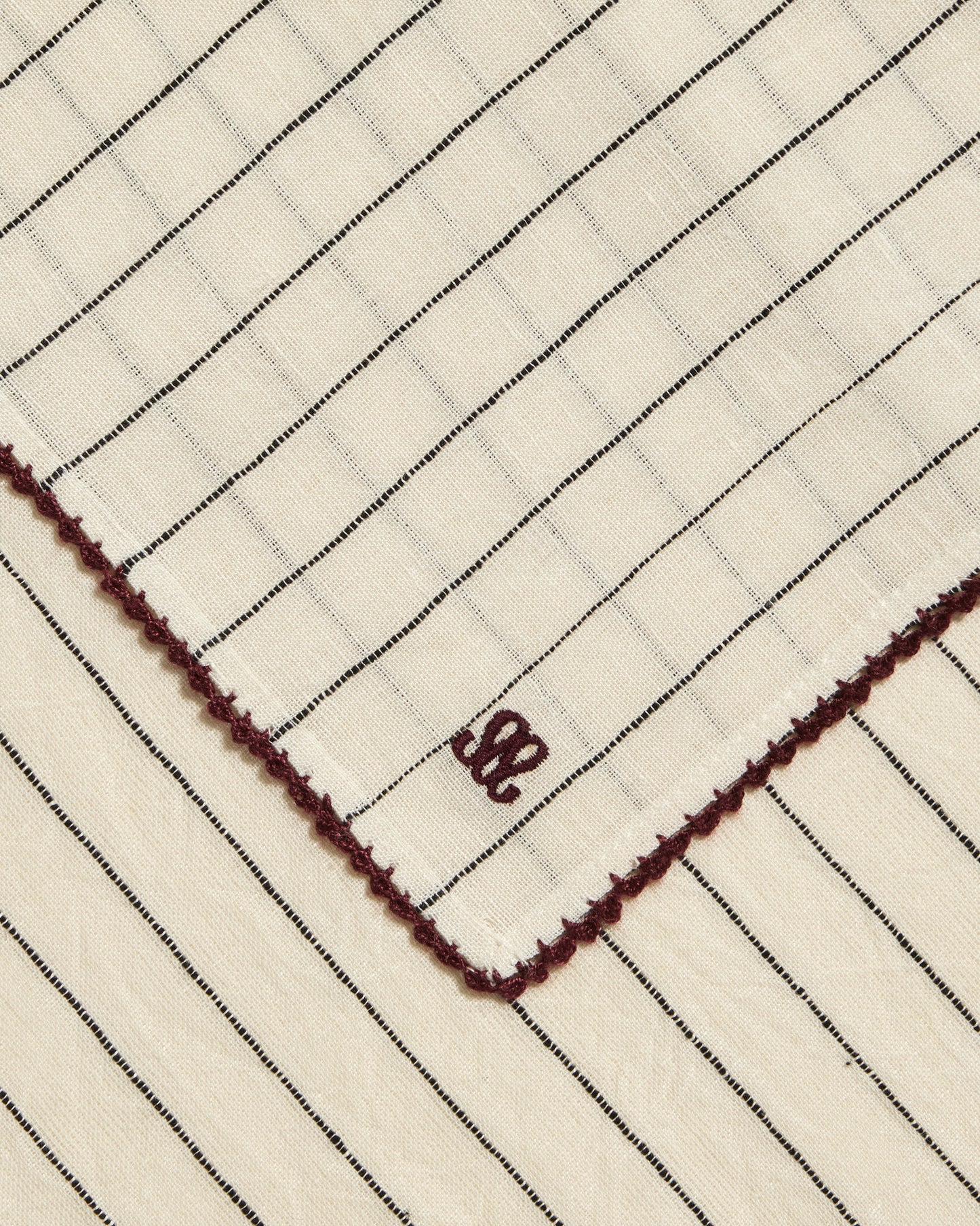 Serviette de table Volute - Mazarin chic Maison Sarah Lavoine Mazarin Lin 45 cm 45 cm 3