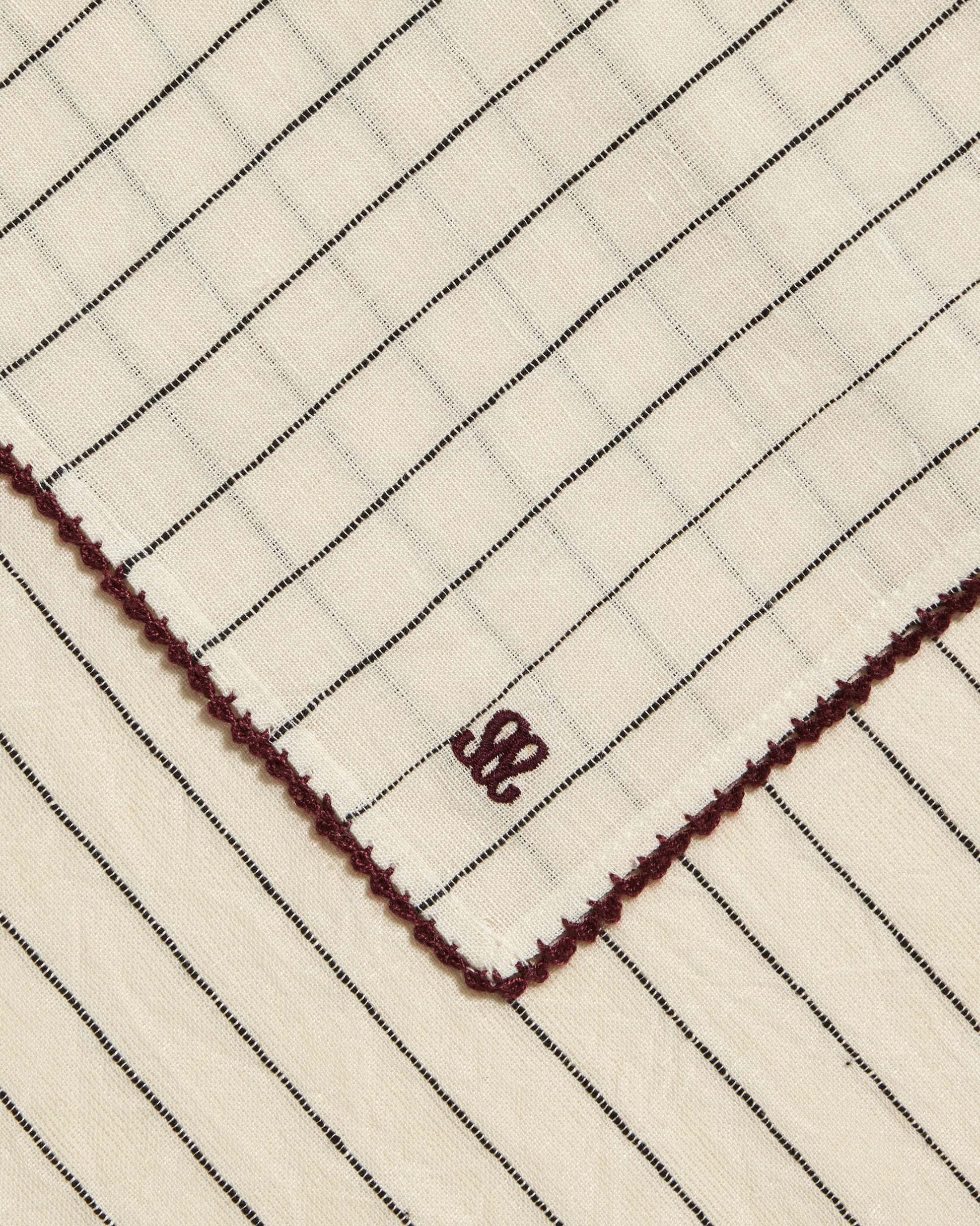 Serviette de table Volute - Mazarin chic Maison Sarah Lavoine Mazarin Lin 45 cm 45 cm 3