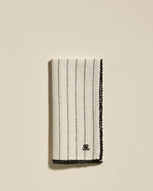 Serviette de table Volute - Noir chic Maison Sarah Lavoine Noir Lin 45 cm 45 cm 1