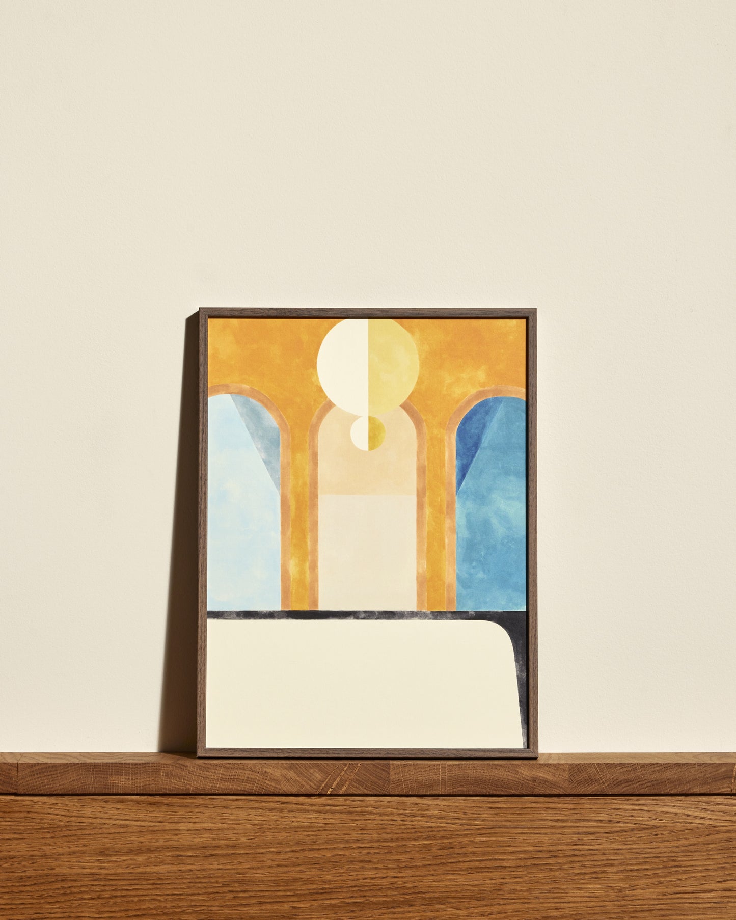 Multicolored Golden Salon Poster