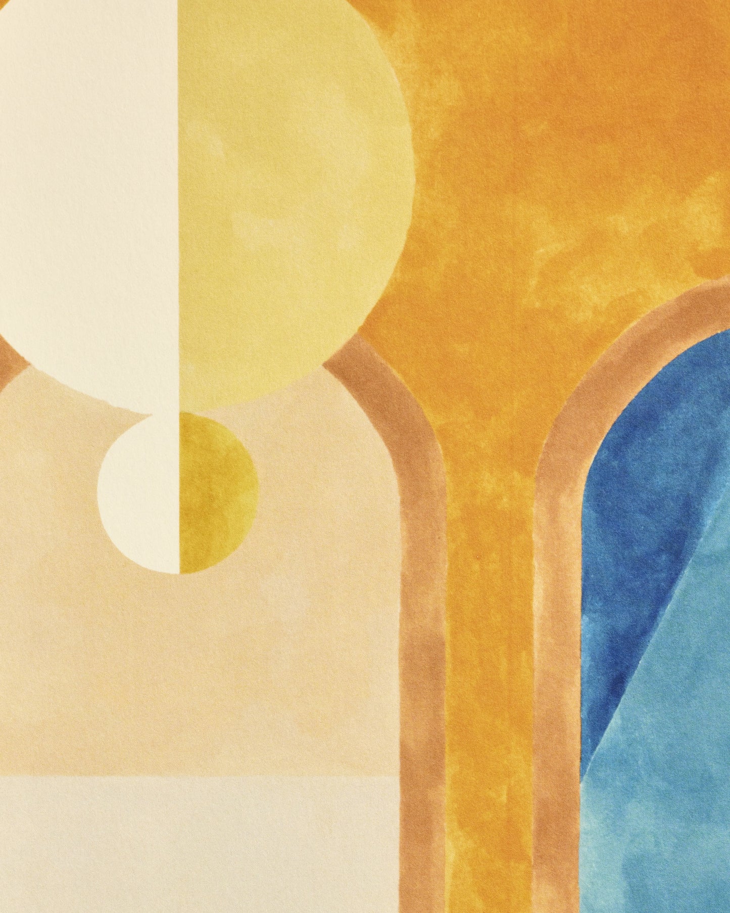 Multicolored Golden Salon Poster
