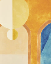 Multicolored Golden Salon Poster