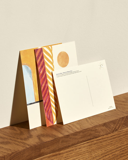 Souvenir Postcards multicolor 10x15cm design Maison Sarah Lavoine Ecru Paper 10.5 15.8 3