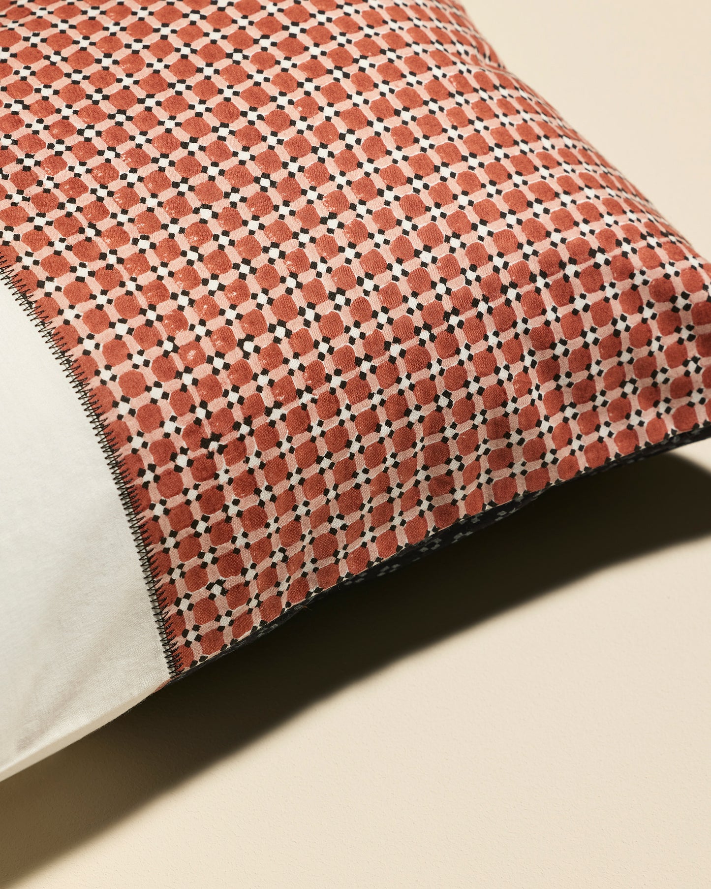Set of 2 Azulejos pillowcases - Terracotta
