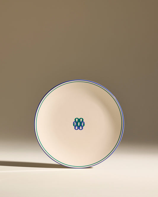 Assiette plate Reflet - Outremer Grand modèle | Outremer  1 - Décoration Design