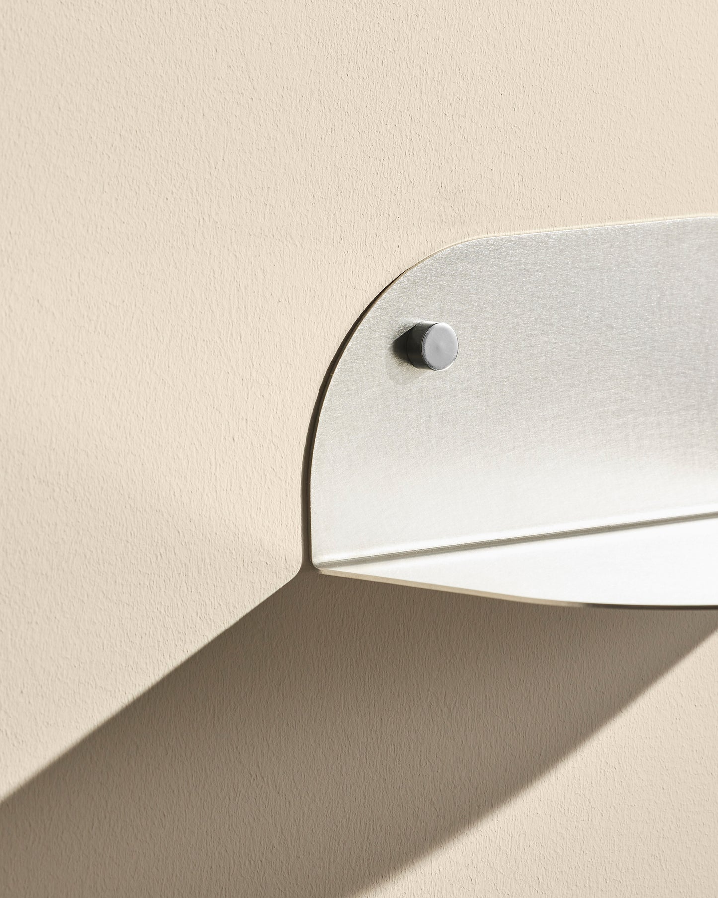 Tokyo wall shelf - Brushed stainless steel