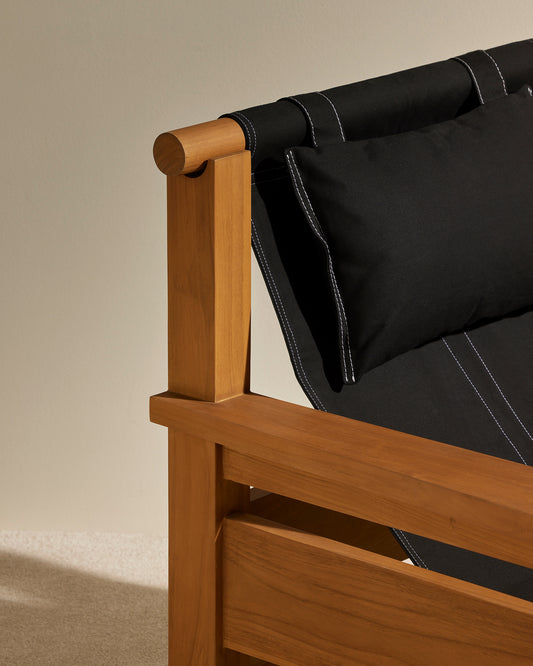 Fauteuil Graney - Noir design Maison Sarah Lavoine Noir Teak  90 cm 83 cm 4