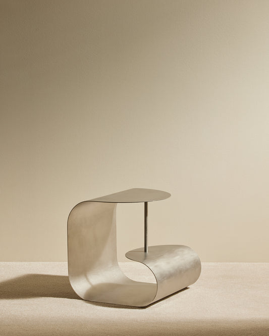 Table d'appoint Gégé - Inox brossé design Maison Sarah Lavoine Inox brossé Inox brossé 45 cm 45 cm 1