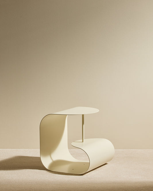 Table d'appoint Gégé - Ecru design Maison Sarah Lavoine Ecru Acier 45 cm 45 cm 1