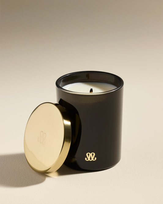 Bougie Stella - Noir Verre / Cire 1 - Décoration Design