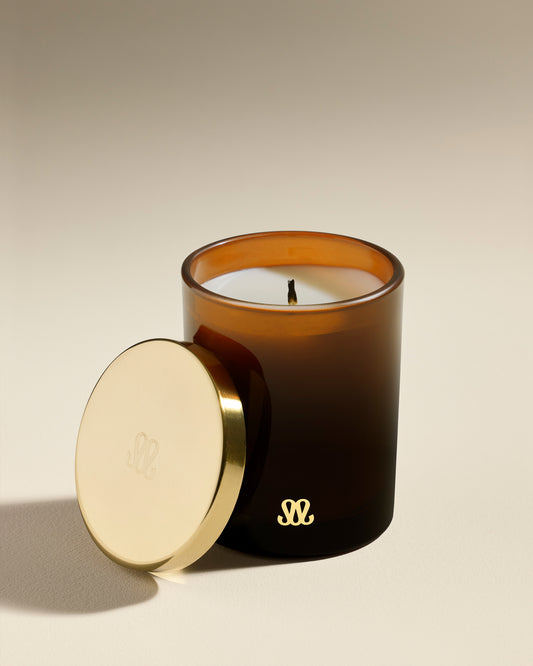 Bougie Stella - Fauve Verre / Cire 1 - Décoration Design