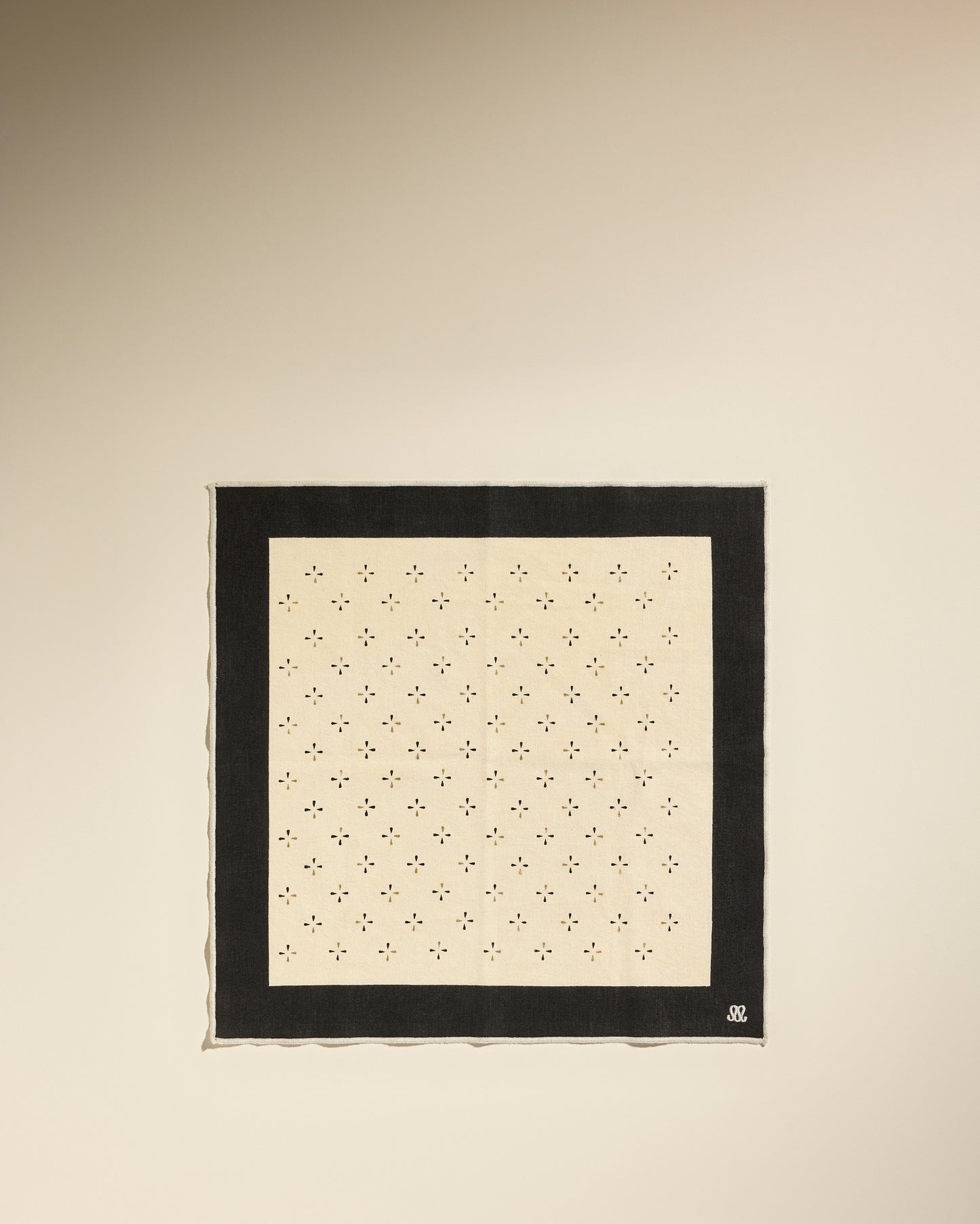 Serviette de table Murmure - Noir Noir 1 - Décoration Design