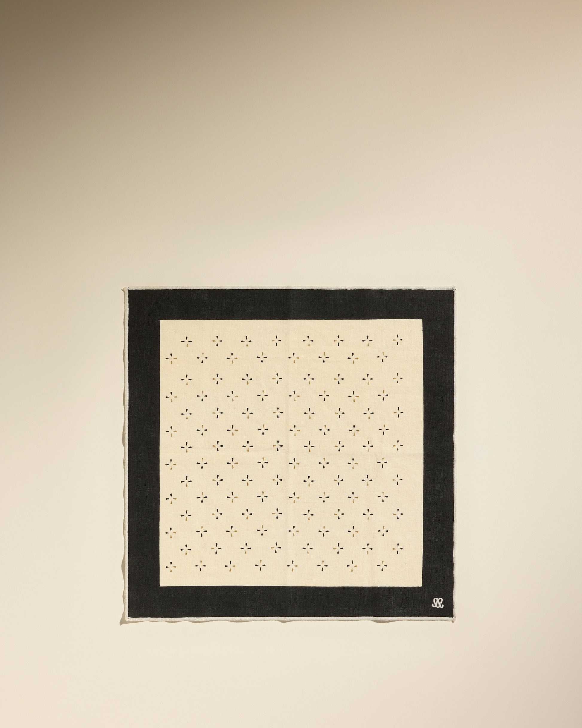 Serviette de table Murmure - Noir Noir 1 - Décoration Design