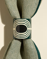 Duo rond de serviette Mirage - Thé de Chine  2 - Décoration Design