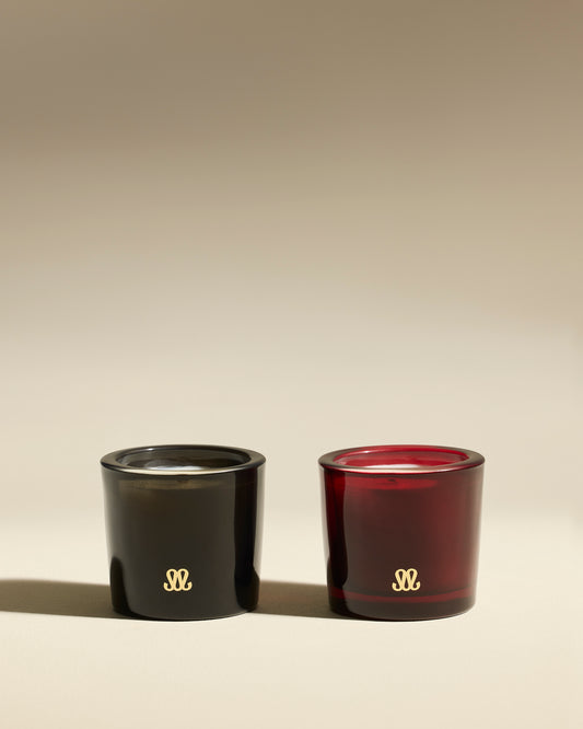 Coffret Duo Mini Stella - Fleur de Figue / Ambre Noire Verre / Cire 1 - Décoration Design