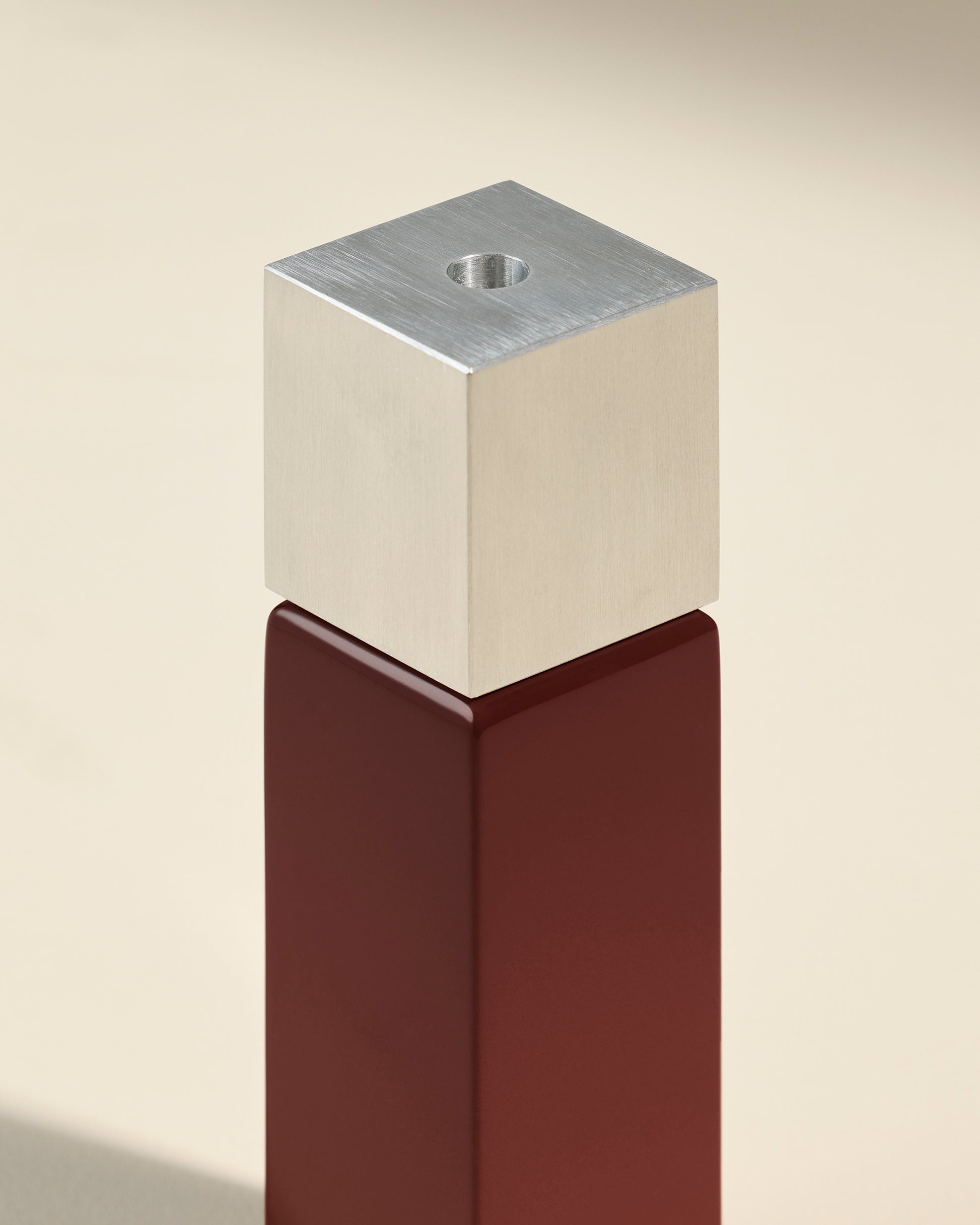 Bougeoir Oscar - Carmin  3 - Décoration Design