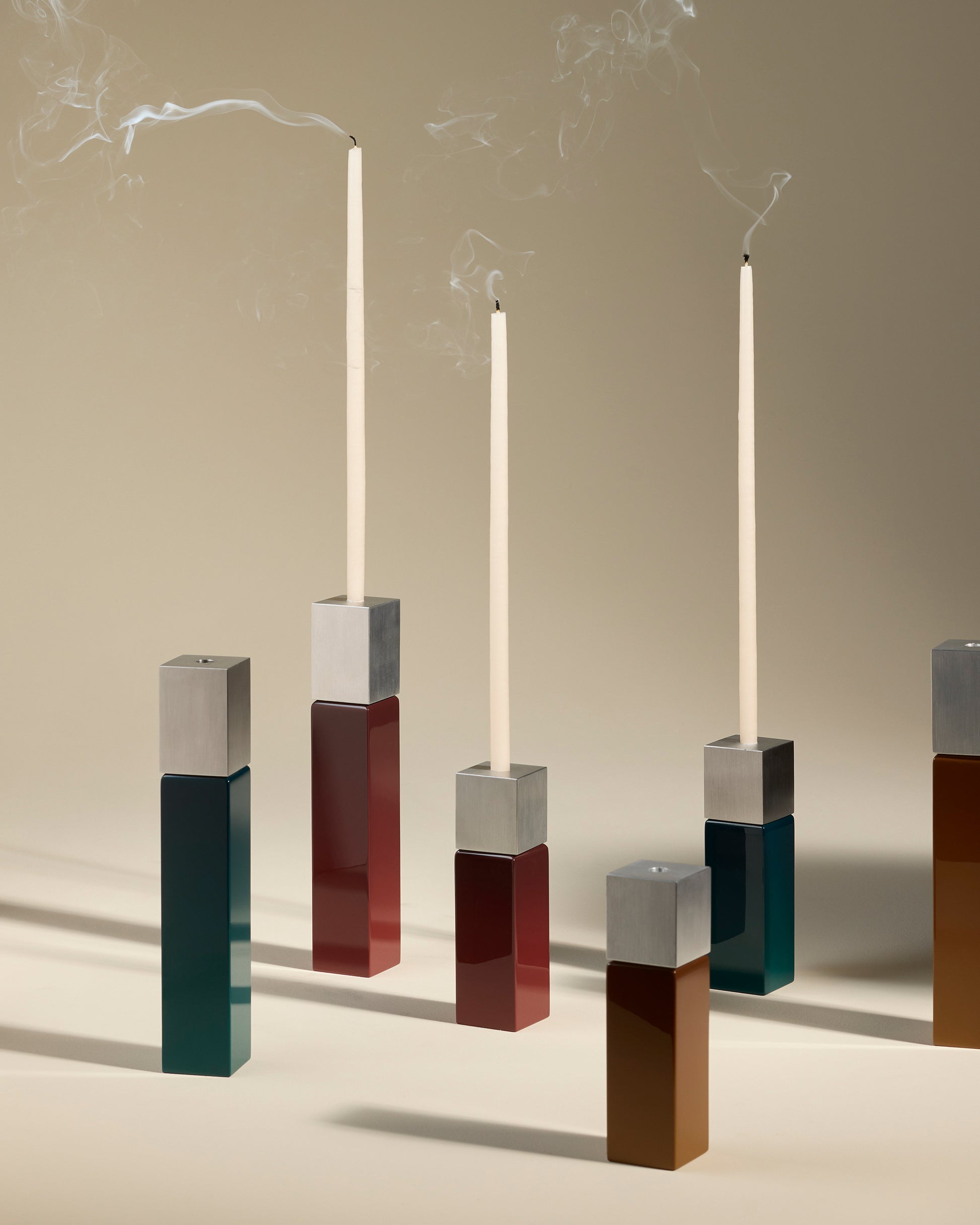 Bougeoir Oscar - Carmin  5 - Décoration Design