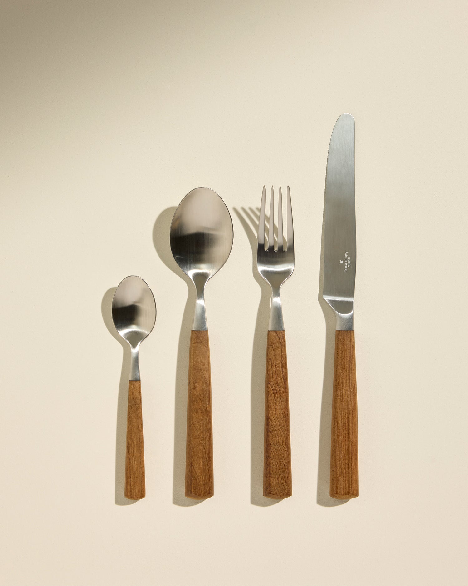 Coffret 24 couverts Bois 1 - Décoration Design