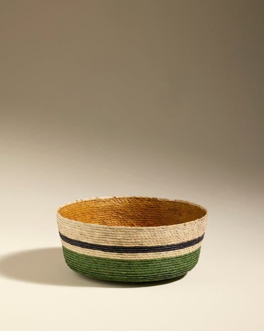 Globe Basket - Ochre/Eucalyptus