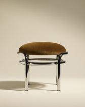 Moon Low Stool - Chrome