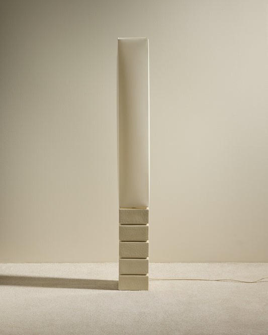 Tower Floor Lamp - Ecru