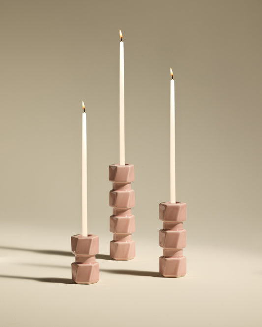 Bougeoir Colonna - Rose