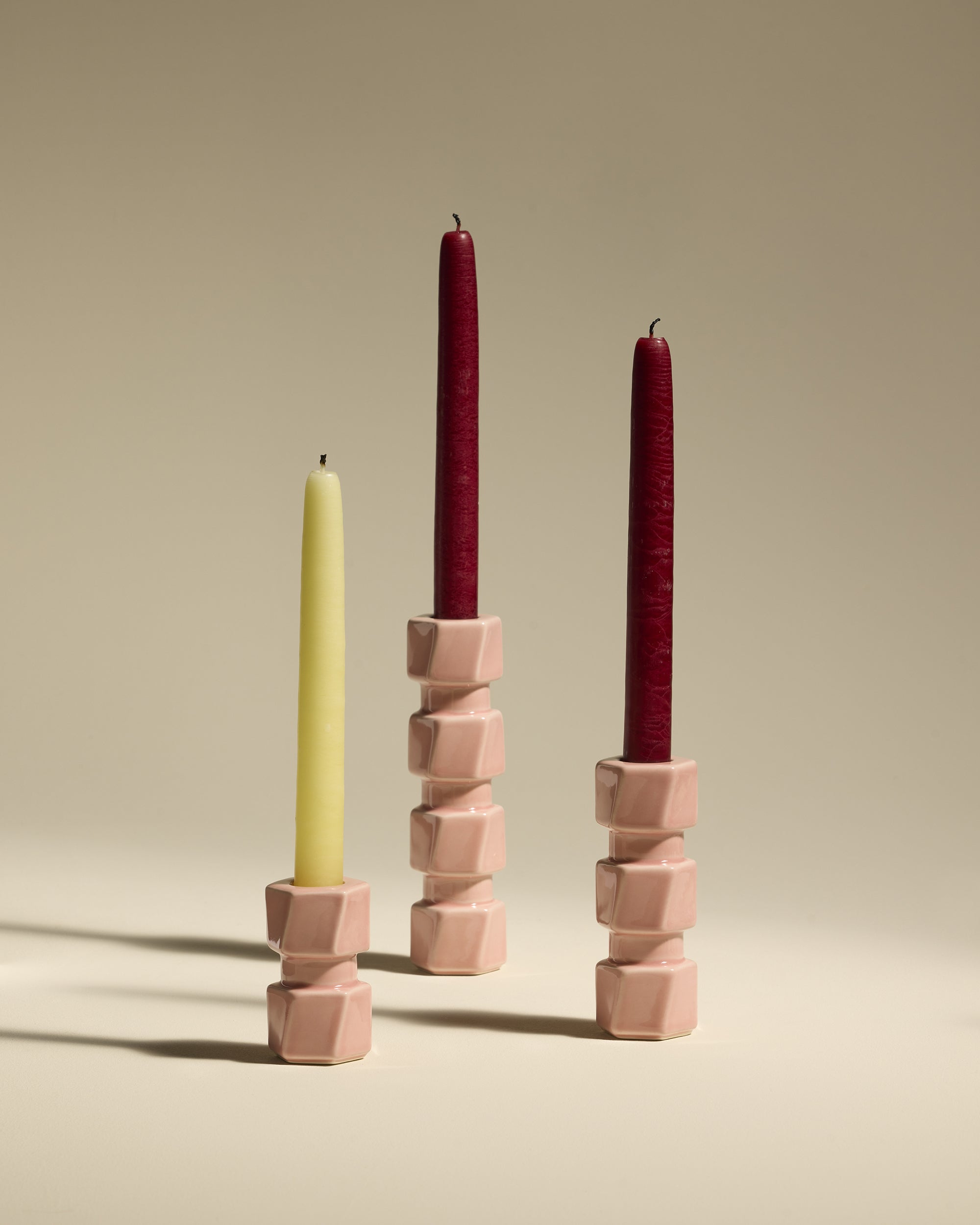 Colonna Large Pink Candle Holder | Maison Sarah Lavoine