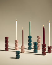 Thin Candles X10pcs pastel d1xh30cm