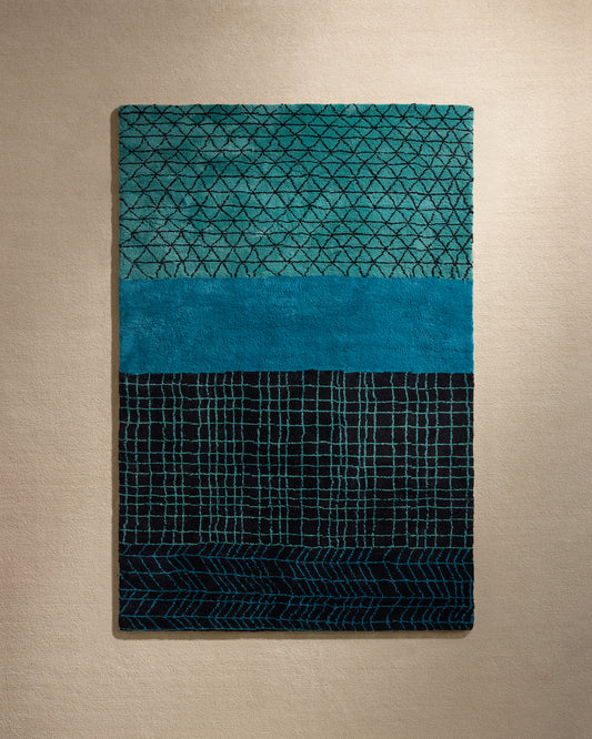 Tapis Mogador - Bleu Sarah