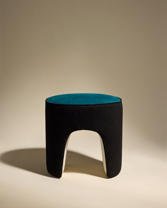 Pouf Léa - Bleu Sarah