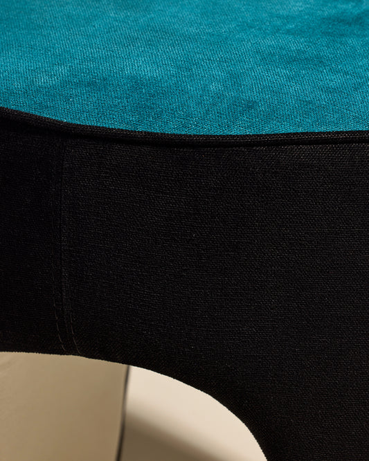 Pouf Léa - Bleu Sarah
