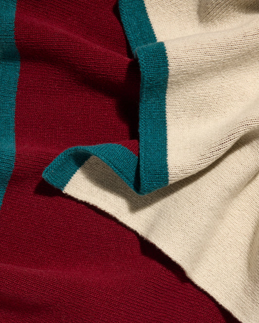 Plaid Double Jeu - Aubépine/Ecru