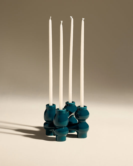 Bougeoir Chouchou - Bleu Sarah
