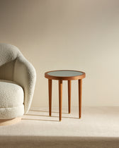 Puzzle Round Coffee Table - Sarah Blue