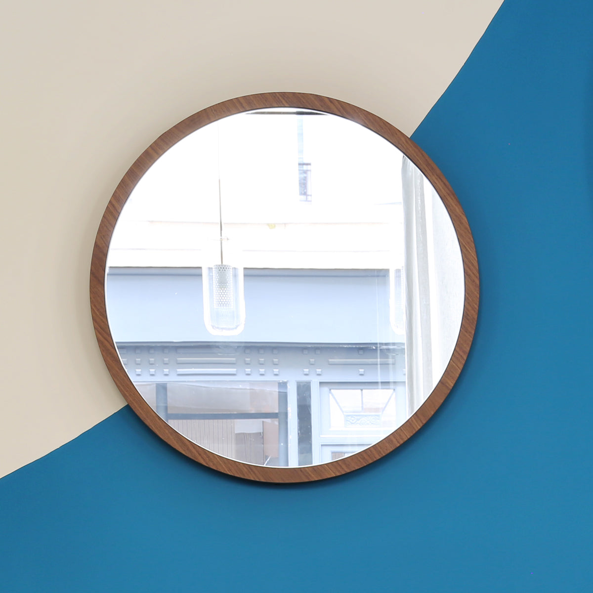 Bubble Mirror - Walnut
