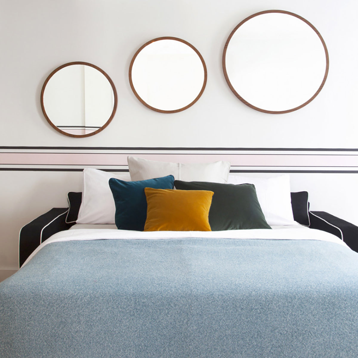 Bubble Mirror - Walnut