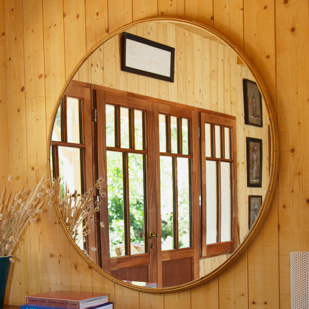 Bubble Mirror - Walnut