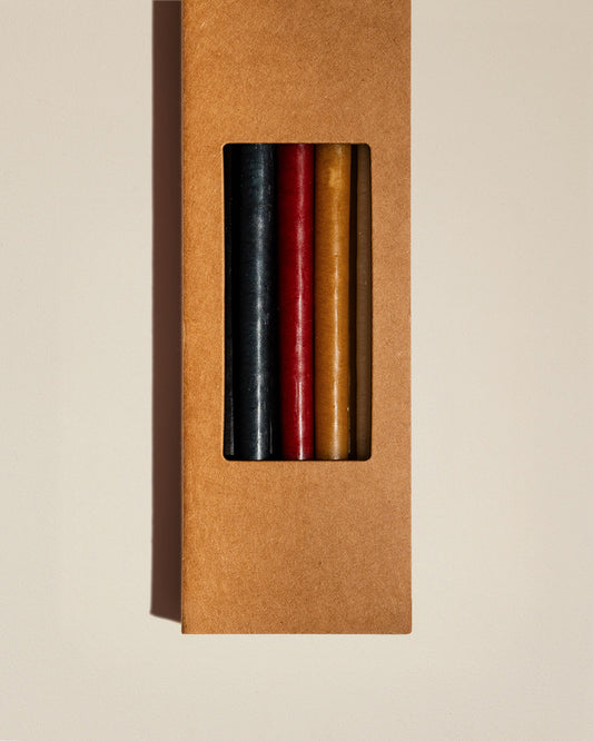 Les bougies fines - Multicolore
